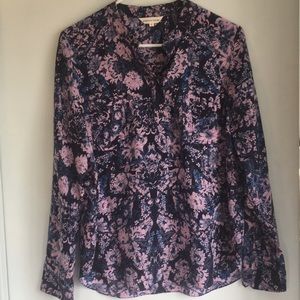 Rebecca Taylor floral blouse. size 8.